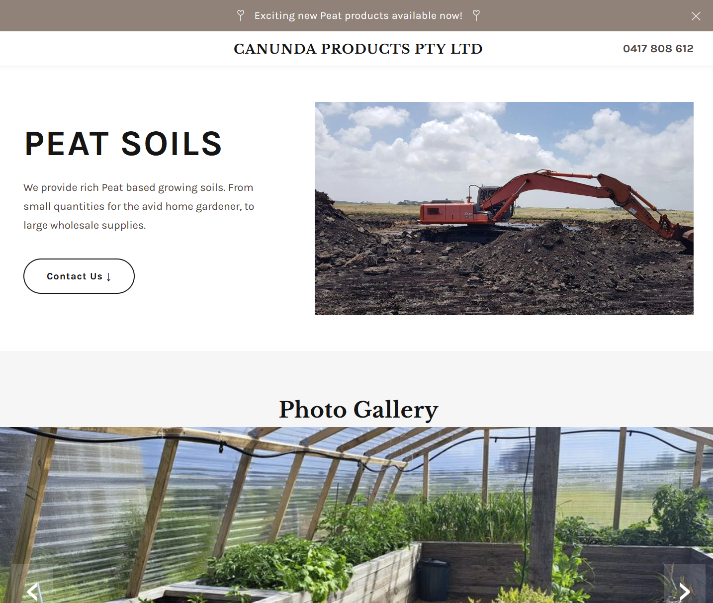 Canunda Products website
