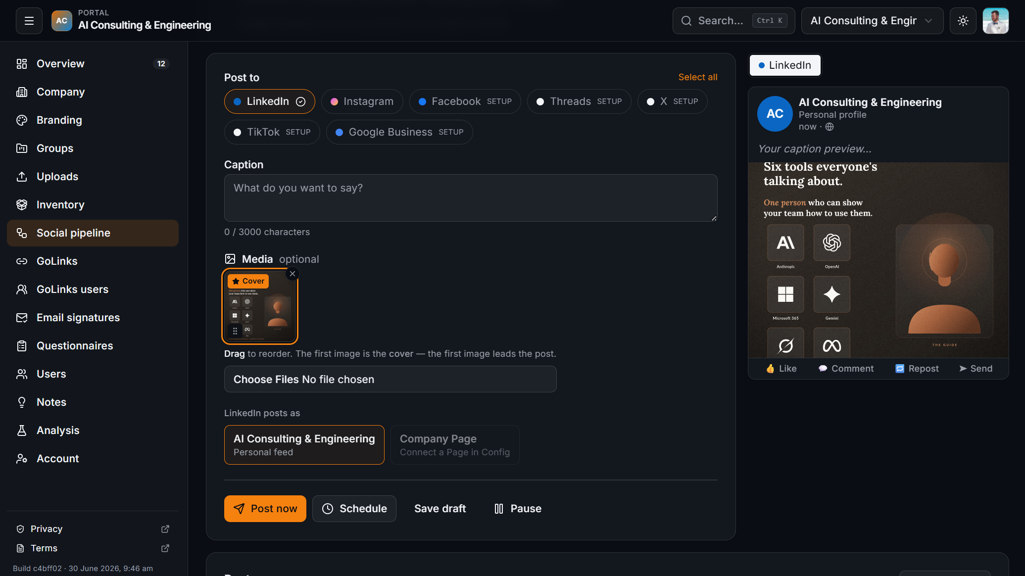 AI Consulting & Engineering CRM platform