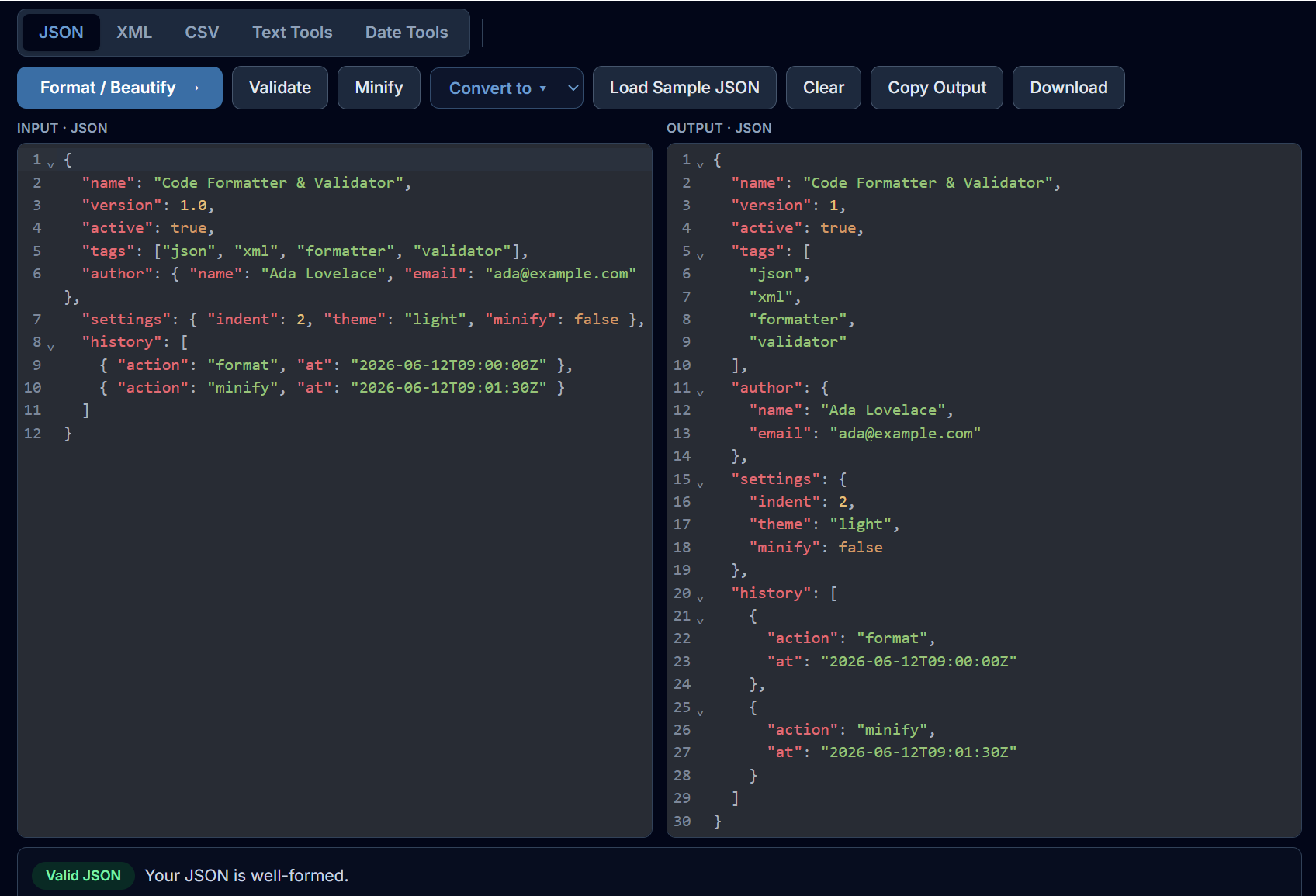 DevTools developer utilities